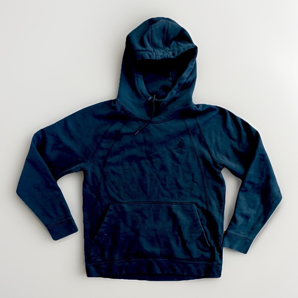 Jordan Men's Black Pullover Hoodie Jumpman Embroidered Logo Size XL